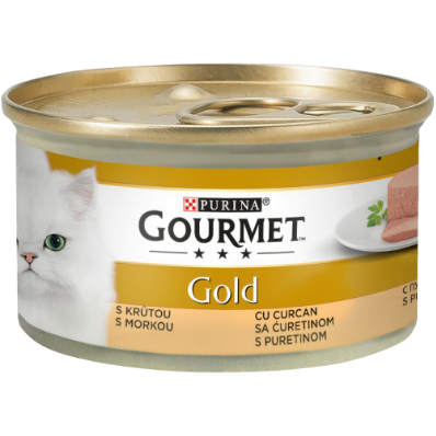 Мокра храна в консерва за котки PURINA GOURMET Gold Пастет с Пуйка 85г