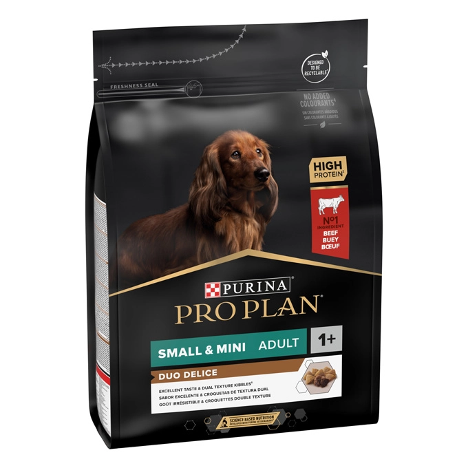 Pro Plan Duo Delice Adult Small & Mini Beef - с говеждо месо и ориз, за кучета малки породи 2.5 кг.