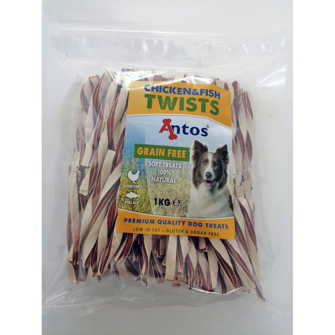 Chicken D`light Антос ленти пиле+риба 1кг.