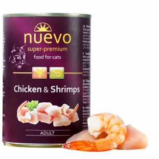 NUEVOAdult с пиле и скариди, 3 бр. х 400 г