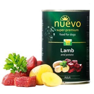 NUEVO ADULT агнешко с картофи, 3 бр. х 400г