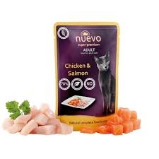 NUEVO Пиле и сьомга - пауч, 5 бр. х 85 г