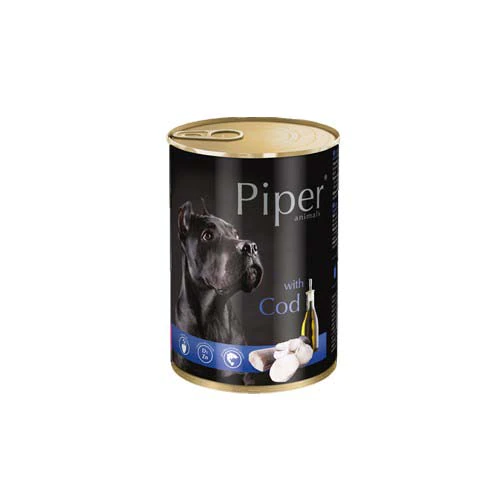 Piper премиум - консервирана храна за кучета, риба треска - 3 бр. х 800 г