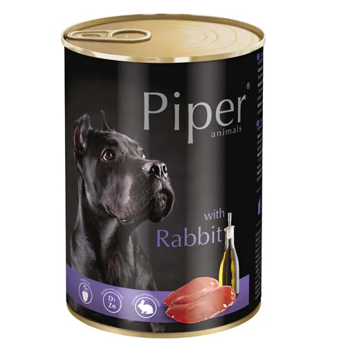 Piper премиум - консервирана храна за кучета,заек - 3 бр. х 800 г