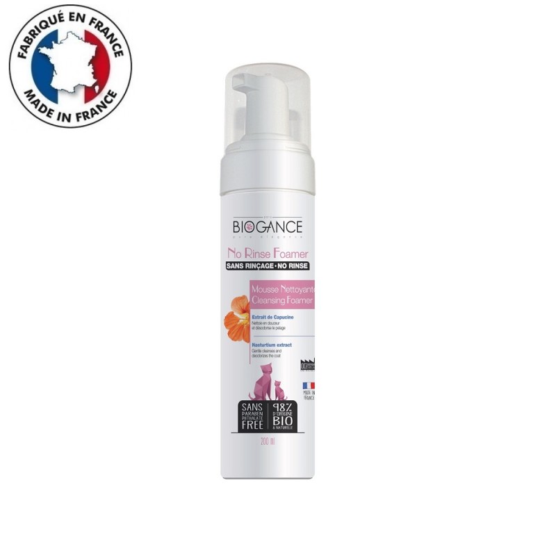 Biogance No Rinse Foamer Cat /Пяна За Почистване Без Отмиване/-200мл