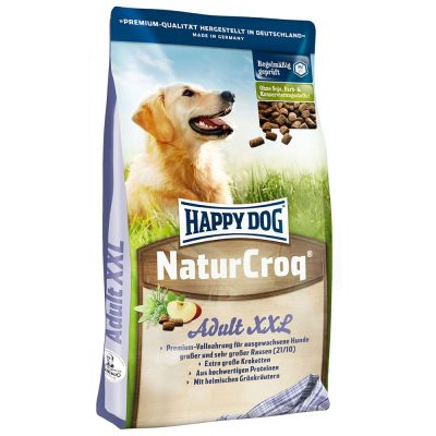 Happy Dog NaturCroq XXL - храна за кучета големи и гигантски породи над 26 кг., и възраст над 12 месеца с пилешко месо, 15 кг.