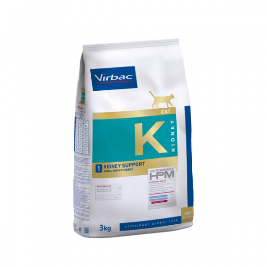 Virbac Cat Kidney Support - диетична храна за котки с бъбречна недостатъчност, 1.5 кг.