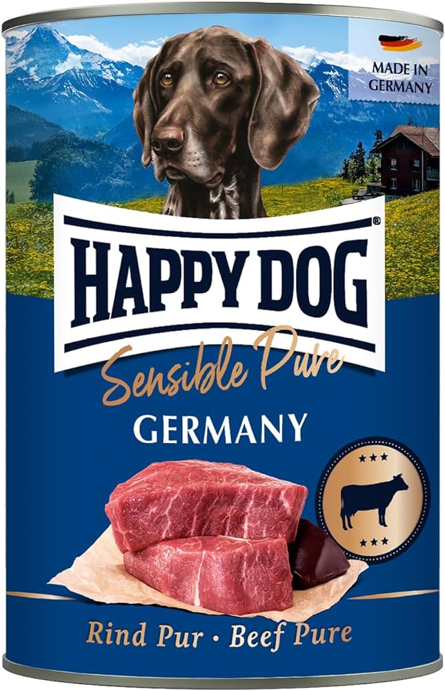 Happy Dog Germany - храна за кучета от прясно говеждо месо, 3 бр. х 400 гр.
