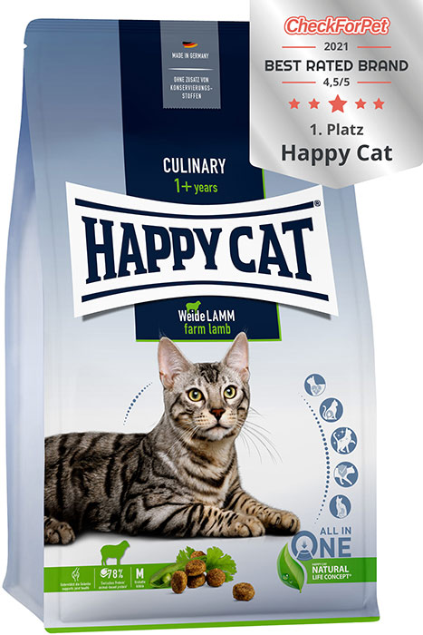 Happy Cat Culinary Lamb - храна за котки над 12 месеца с агнешко месо, 1.3 кг.