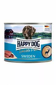 Happy Dog Sweden - храна за кучета от прясно еленско месо, 6 бр. х 200 гр.
