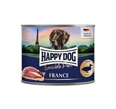 Happy Dog France - храна за кучета от прясно патешко месо, 6 бр. х 200 г