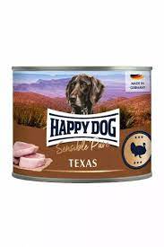 Happy Dog Texas - храна за кучета от прясно пуешко месо, 6 бр. х 200 гр.