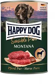 Happy Dog Montana - храна за кучета от прясно конско месо, 3 бр. х 400 гр.