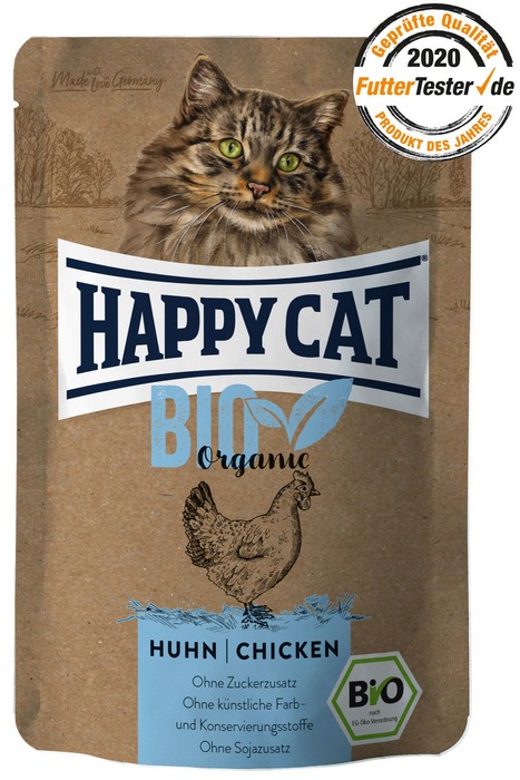 Happy Cat All Meat - храна за котки с био пилешко месо, 85 гр.