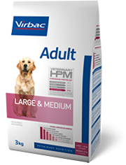 Virbac Adult Dog Large & Medium - храна за кучета средни и едри породи от 11 до/ и над 25 кг. и възраст над 12 месеца, 3 кг.