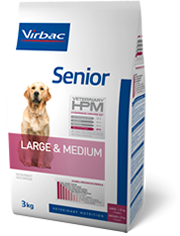 Virbac Senior Dog Large & Medium - храна за кучета средни и едри породи от 11 до/ и над 25 кг. и възраст над 8 години, 12 кг.