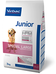 Virbac Junior Dog Special Large - храна за кучета едри породи над 25 кг. и възраст от 8 до 18 месеца, 12 кг.