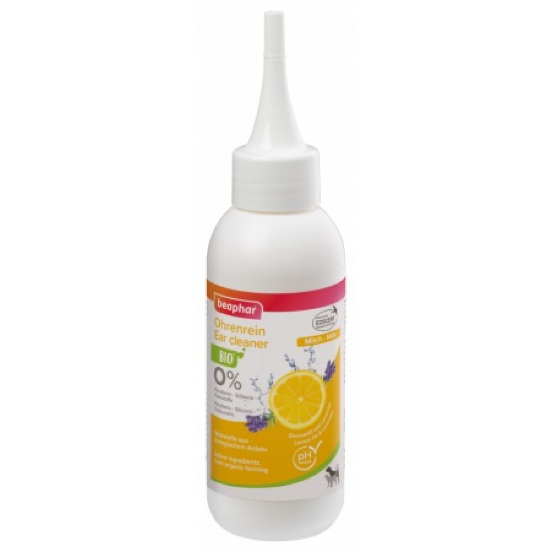 Beaphar BIO Ear Cleaner - лосион за почистване на уши с био лимон, лавандула, алое вера 100 мл.