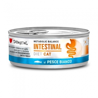 DISUGUAL INTESTINAL за котки С БЯЛА РИБА 6 бр. х 85 г