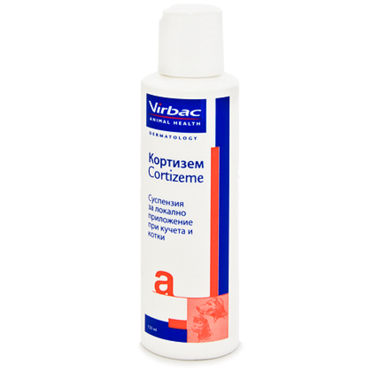 Virbac Cortizeme - за екземи и инфекциозни дерматити при кучета и котки 125 мл.