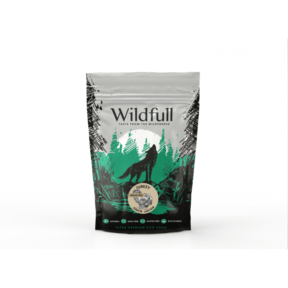 Wildfull Dog Turkey Junior Mini Size - за малки кученца от мини породи, пуйка 2 кг.
