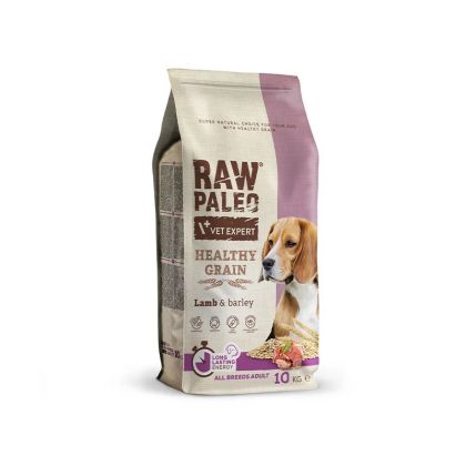 Raw Paleo Healthy Grain Adult Lamb – Пълноценна и балансирана суха храна за зрели кучета от всички породи с агнешко месо и ечемик 2 кг.