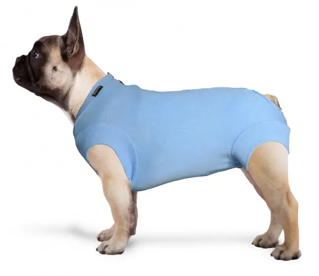 Следоперативно синьо боди с цип за кучета и котки XXXL - Image 2